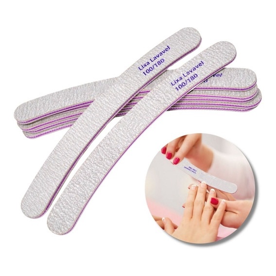 Lixas Banana/Boomerang Polidora Unidade Manicure Profissional Unhas em Oferta na Shopee