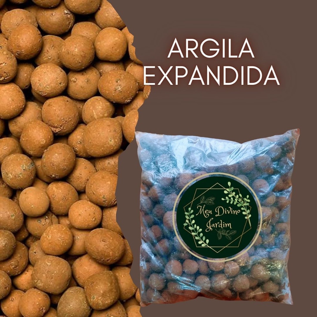 Argila Expandida (2L = 1Kg) Decoração - Vasos - Canteiros - Jardins ...