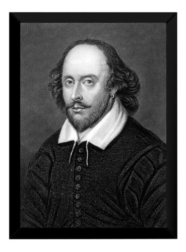 Lindo Quadro Decorativo Escritor  William Shakespeare P7747
