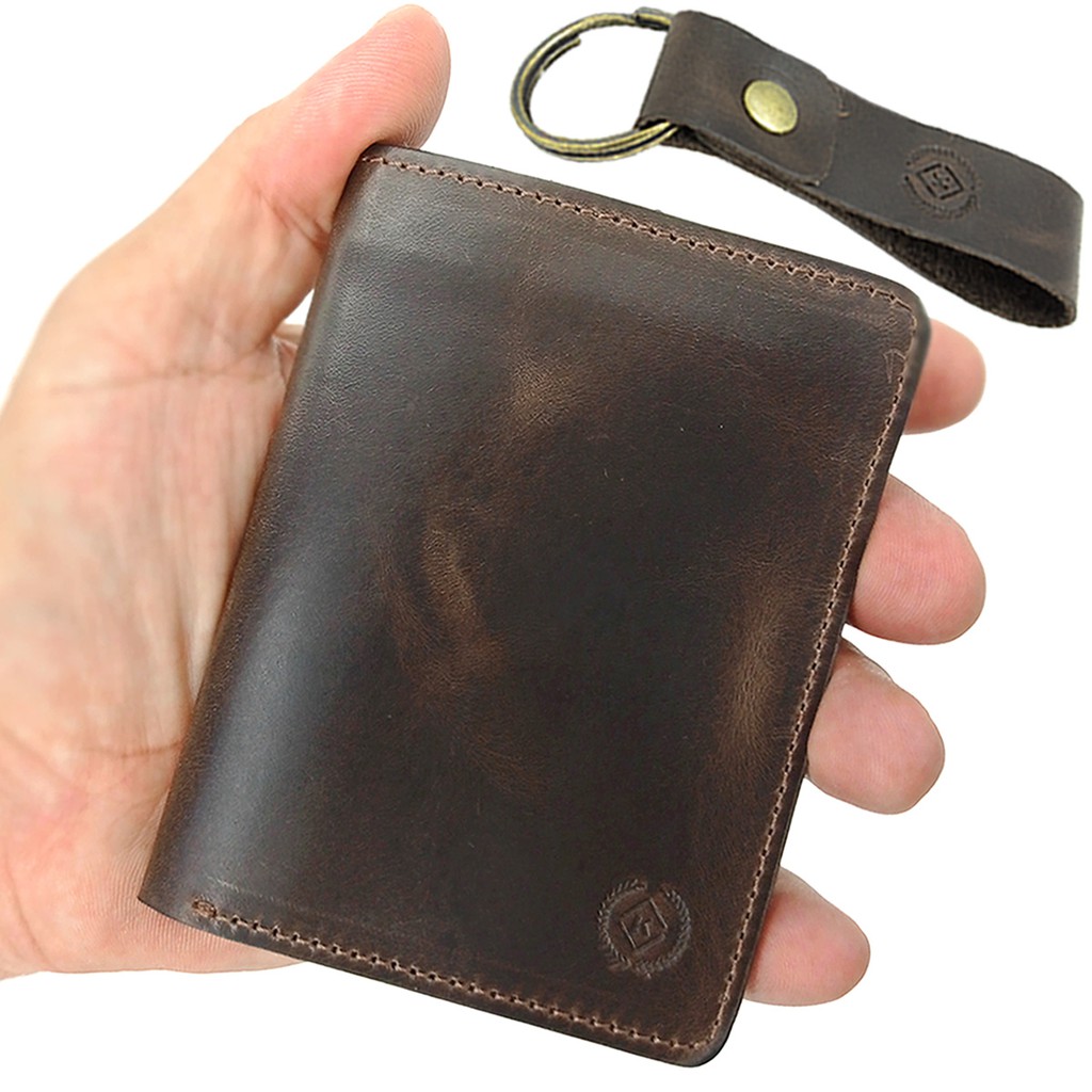 Porta Cartão Mini Carteira Masculina Cédula Cnh Couro Bovino Slim Pequena Kartmen Na Caixa Super Presente ref.030