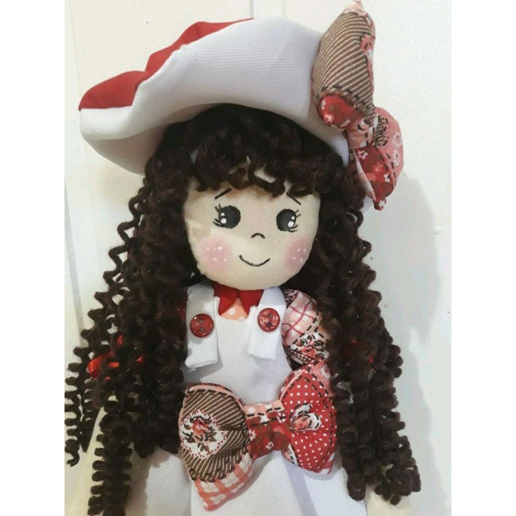 Boneca de pano Camponesa 40cm - Artigo infantil / Decoração / Presente / Natal