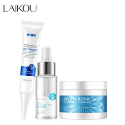 LAIKOU Hyaluronic Acid Skin Care Face Cream Eye Cream Lifting Anti-aging 3pcs Set