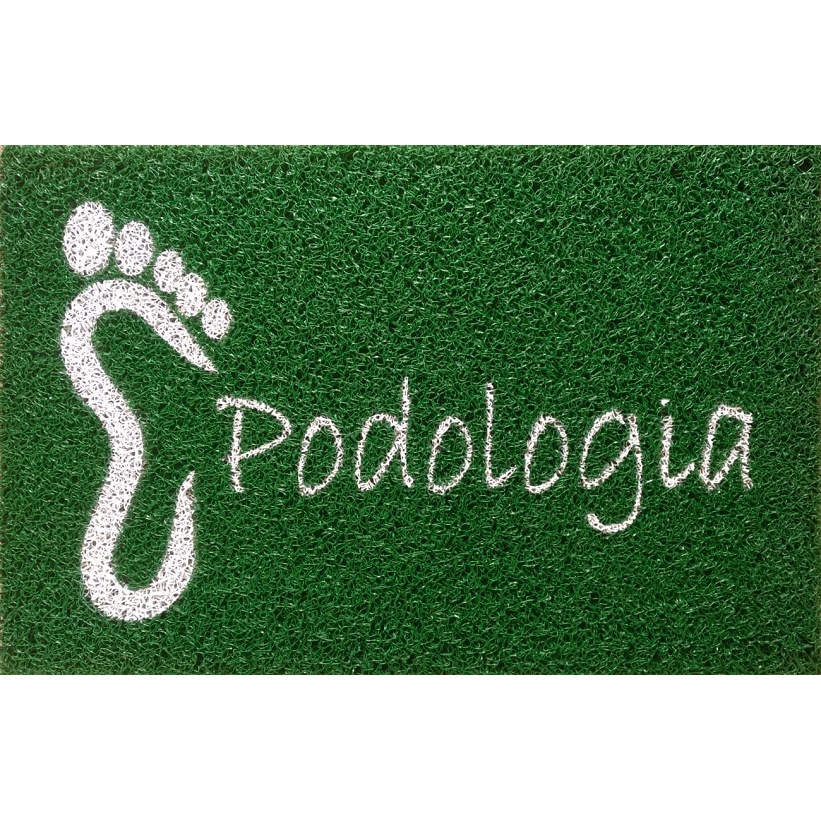 Tapete Capacho Personalizado para Porta Recepção Profissão Podologia