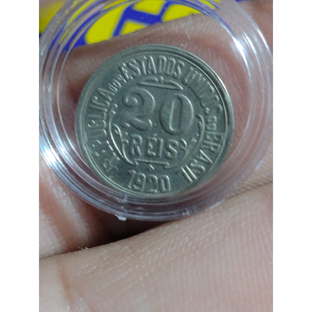 Moeda 20 Réis 1920 República Brasileira