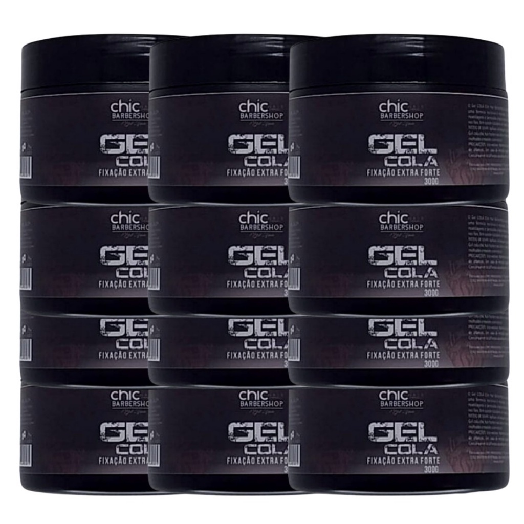 24 Gel Cola Compre 250g Leve 300g fixaçao profissional Chichair