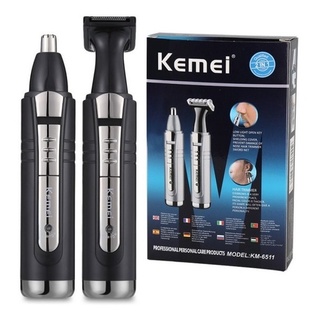 Maquina Cortar Aparar Pelo Nariz Orelha Cabelo Depilador Kemei Km-6511