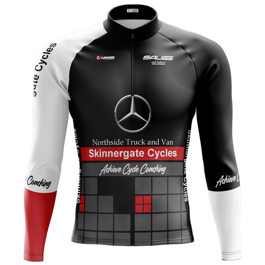 Camiseta Ciclismo Masculina Dryfit Proteção UV Bike MTB Speed Mercedes Benz Preta