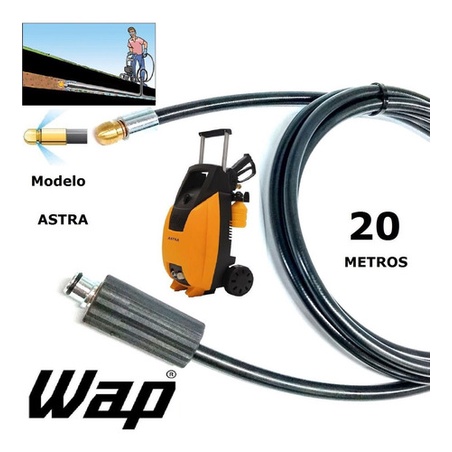 Mangueira Para Desentupidor Esgoto 20 Metros Wap Astra