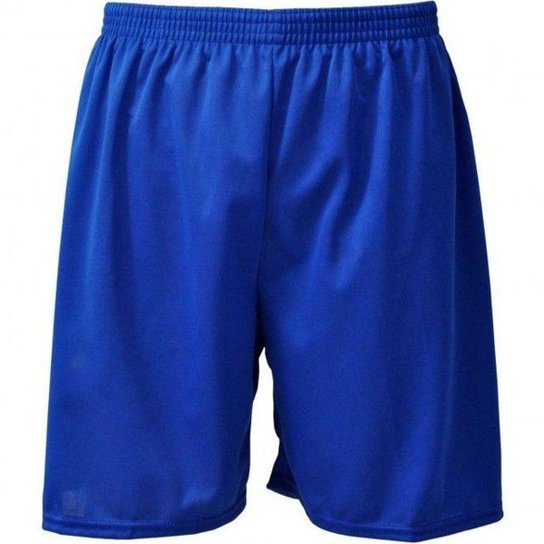 Kit Com 12 Calções De Futebol Infantil/juvenil Em Poliéster Liso