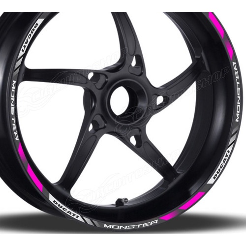 Friso Adesivo Refletivo D9 Roda Moto Ducati Monster