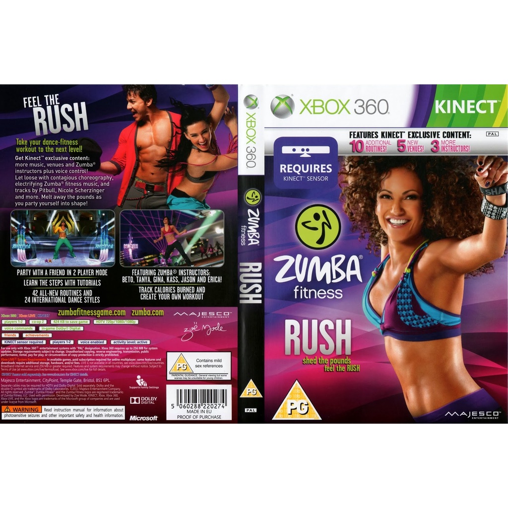Zumba Fitness Rush P/ XBOX360 (LTU/LT/JTAG/RGH)