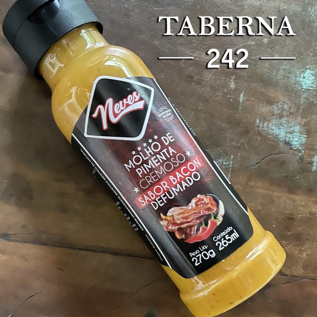 Molho de Pimenta Cremoso Sabor Bacon Defumado