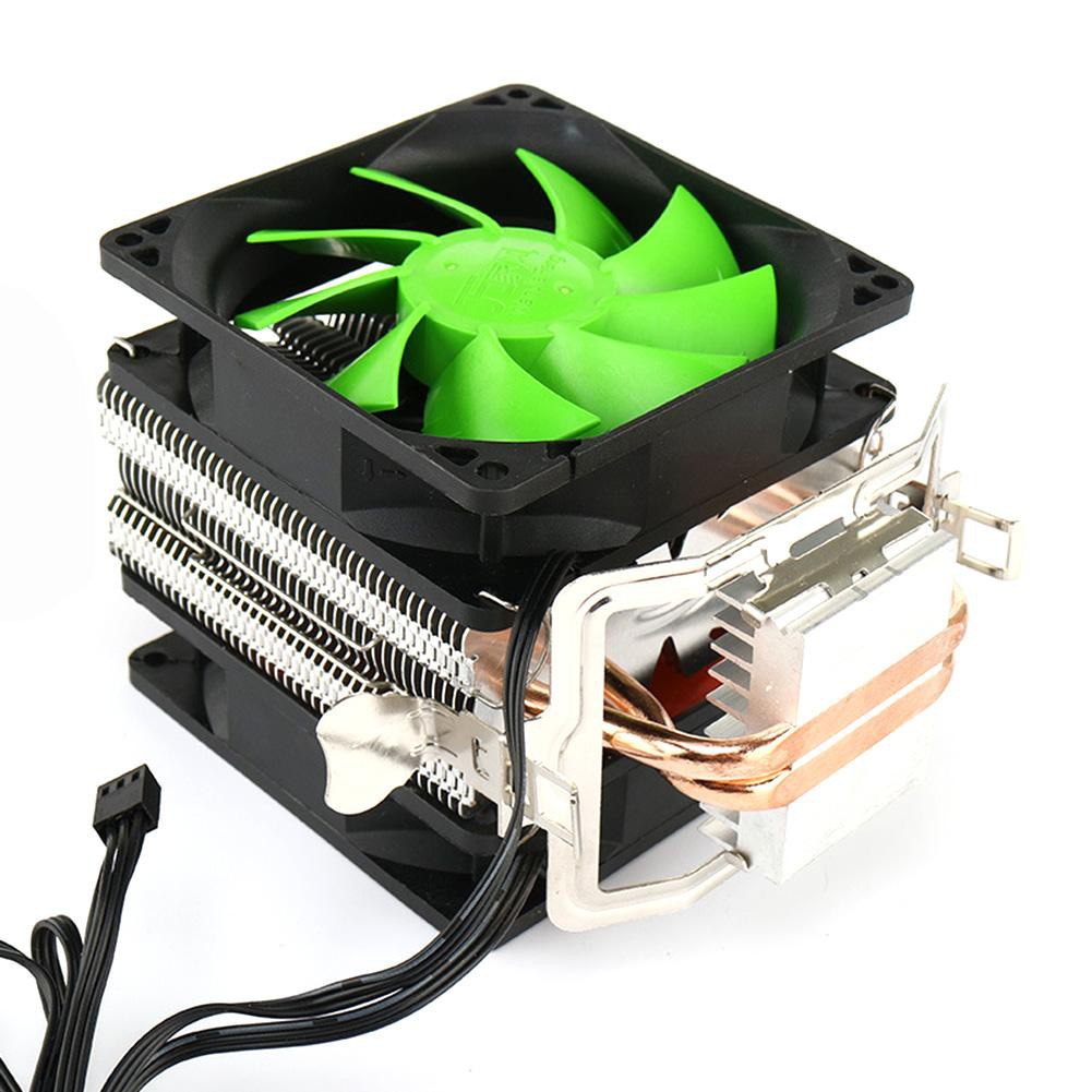 Ber Dual Copper Pipes Dual Fans Hydraulic CPU Cooler Heatpipe Fans ...