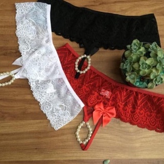 Kit 3 Tanga Sexy Calcinha Tailandesa com Pérolas Eróticas Estimulantes