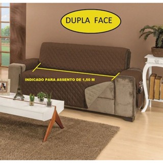 Protetor Retrátil 1.50 Sofá DUPLA FACE 3 lugares padrão. em Oferta na Shopee
