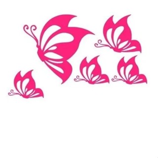 Adesivo 5 Borboletas De Vinil Adesivo De Carro Moto Feminina Pink em Oferta na Shopee