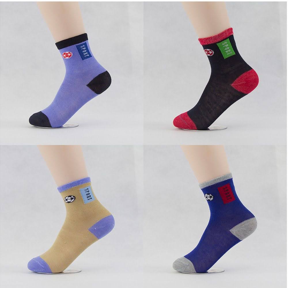 Kit 3 Pares Meia Infantil Cano Longo Juvenil Menino Estampada Conforto Top Algodão