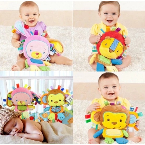 Brinquedo Urso Pelúcia para Bebê Naninha Leão Chocalho Presente Passeio Carro