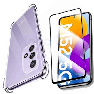 KIT Capa Anti Shock Compatível M52 5G + Película De Vidro 3D