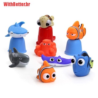 Alasuo Nemo Dory Float Spray Water Squeeze Toys Baby Bath Toys Bathroom Play Toy Shopee Brasil