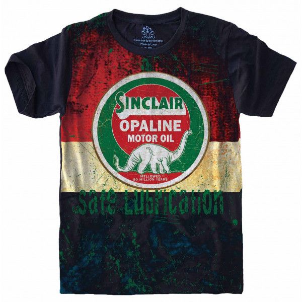 Camiseta Unissex Vintage : SINCLAIR ROCKET MOTOR , WILLYS, ROCKET MOTOR , 76 RACING FUEL E VALVOLINE