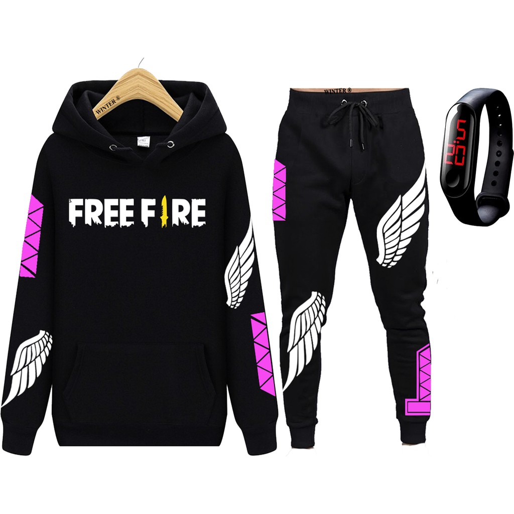 Conjunto Moletom Free Fire Angelical | Shopee Brasil