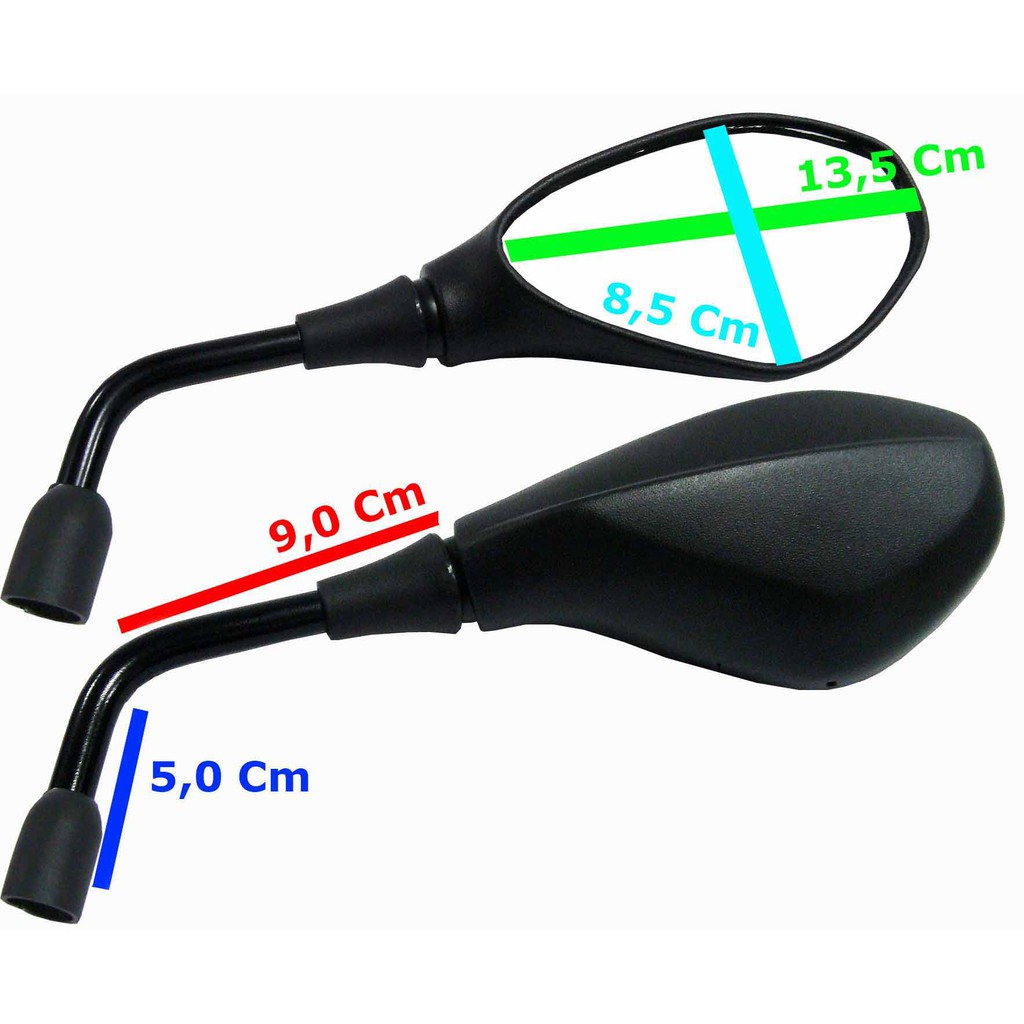 Par Retrovisor Gs 650 F800 Bmw Para Titan Cb Xre Rosca Honda L — imagem 2 de 2