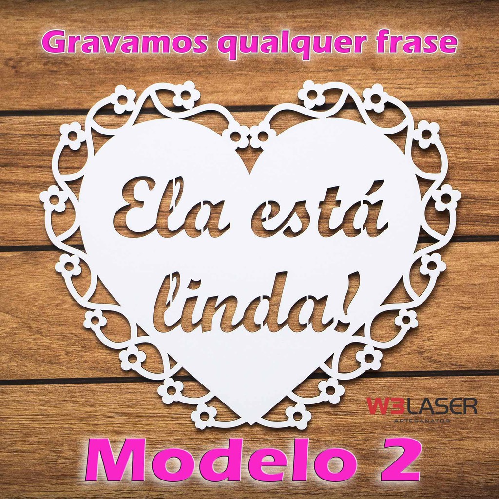 Kit 3 Placas Casamento Mdf - Lá Vem A Noiva- Personalizada — imagem 2 de 2