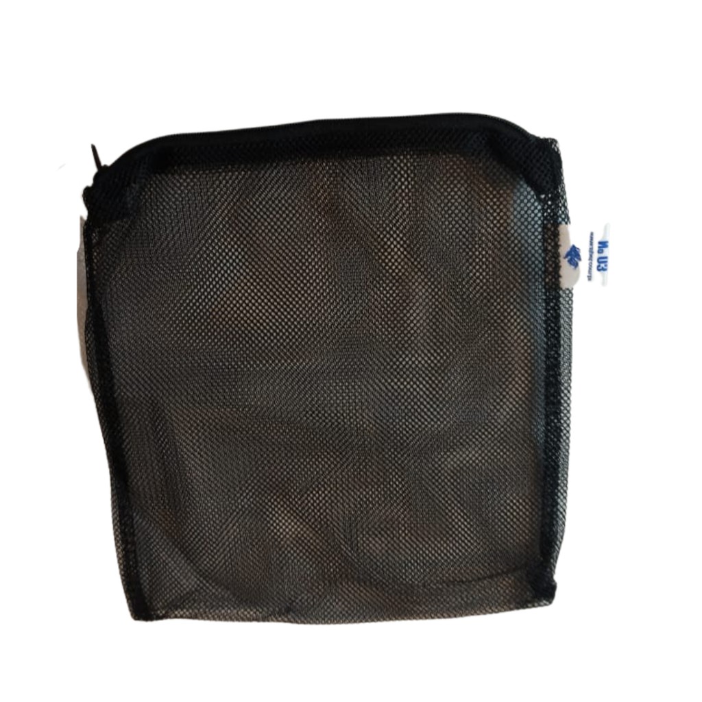 Bolsa Para Mídias Filtrantes Preta Plancton 22x20cm Com Ziper - N3