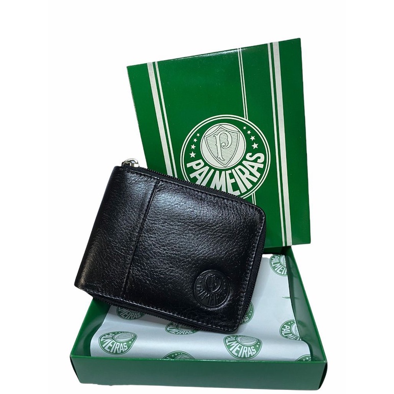 Carteira Original Palmeiras Couro Legitimo Times 828 mini carteira