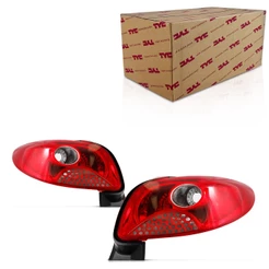 Par Lanterna Peugeot 207 Sedan 2009 2010 2011 2012 2013 2014 Grade Vermelha