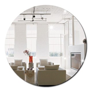 Espelho Decorativo Vidro Redondo 40x40cm Sala Banheiro Lapidado