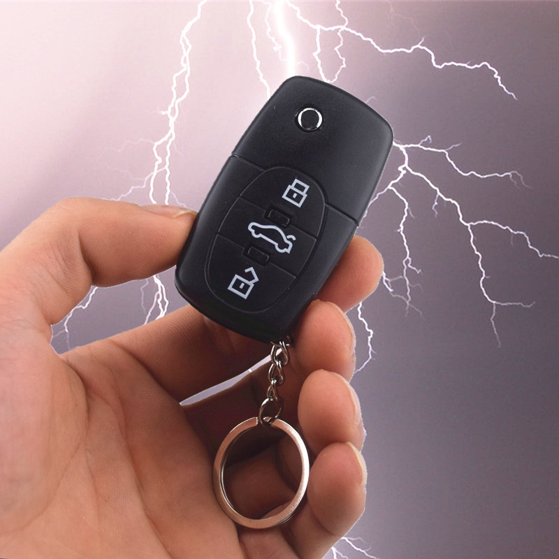 2 Botões De Choque Elétrico Mordaça Chave Do Carro Controle Remoto Brincadeira Brinquedo Crianças Piada Brinquedos