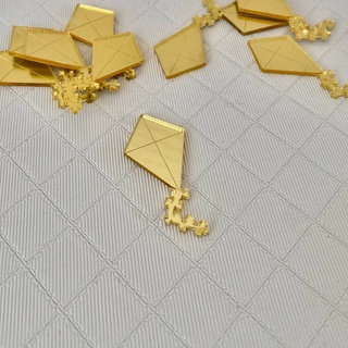 Aplique espelhado 4cm Pipa - pacote com 10 unidades