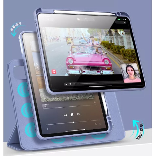 Capa MIKA FLIP Rotativa E Removível 360 Para IPAD Mini 7 (A17 PRO)/6 | Ar 11 8 7 6 5 4/M4 M3 M2 M1 11 12.9/11 (A16) 10 9