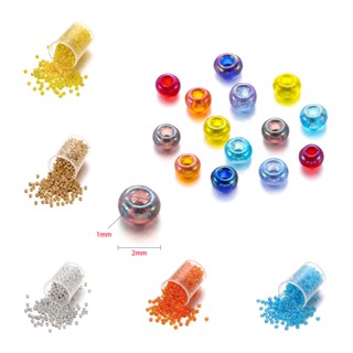 1.800 miçangas/Lote 2mm Kit Miçangas Vidro Infantil Coloridas Charme Checa Vidro Missangas Acobertas Para Colar Pulseira em Oferta na Shopee