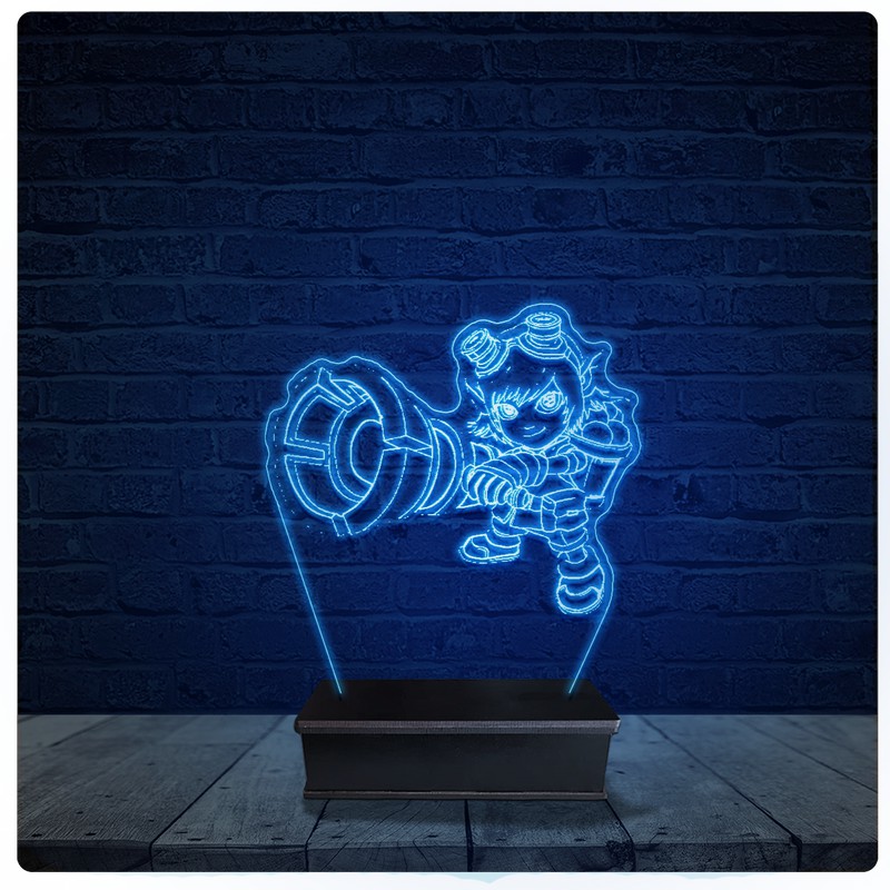 Luminária Led Acrilico Abajur - Tristana League Of Legends
