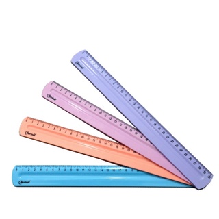 3 Régua Escolar Premium Com Vinco 30cm Acrinil
