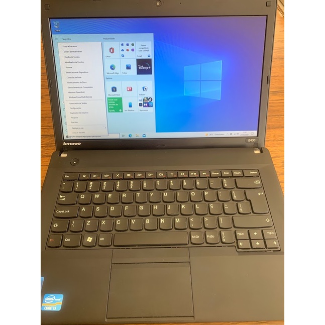 Notebook i3 8gb ram memoria de 446gb HD lenovo B430 com fonte original ...