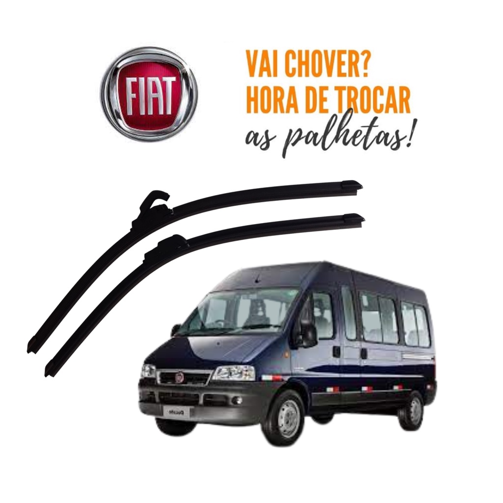 Par Palheta Limpador Parabrisa Fiat Ducato Jumper Boxer 1998 a 2017 em Oferta na Shopee