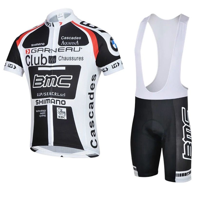 Mens Cycling Jersey Set Biking Road Bike Jersey Bib Shorts with 4D Padded Cycling Clothing Set for Men 