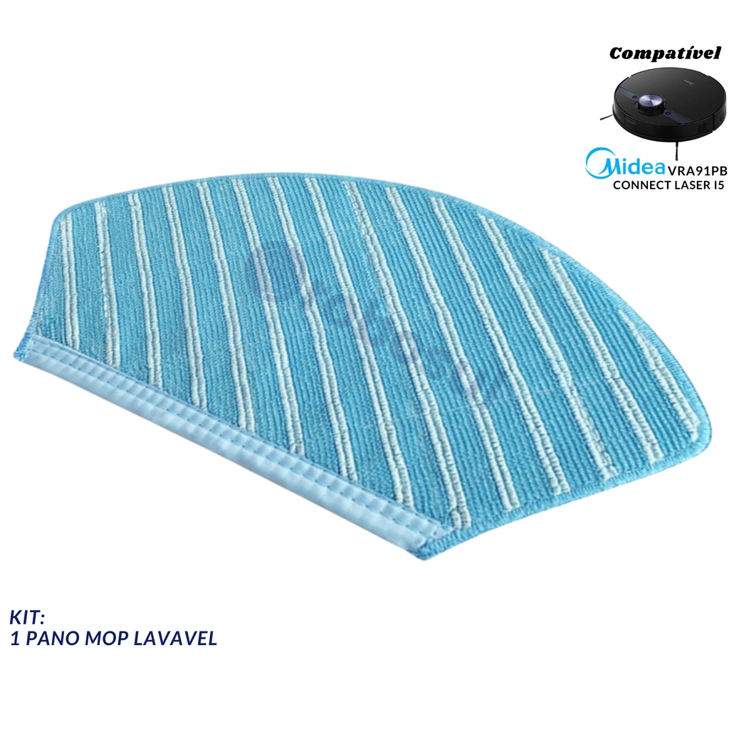 Pano Mop Robô Aspirador Connect Laser Midea I5 - Polishop