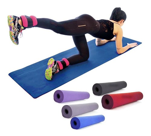 Tapete Colchonete Yoga Pilates Fitness Ginastica 173x61cm