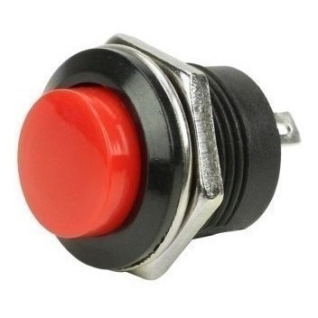 5 Peças - Chave Push Button Tipo Start - Bujão R13-507 Vermelho