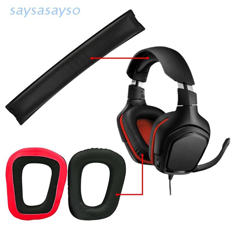 Kit De Substituição Almofadas Almofadas Headband Do Ouvido Para Logitech- G331G332 G432 G431 G430 G230 G231 G930 Para Jogos