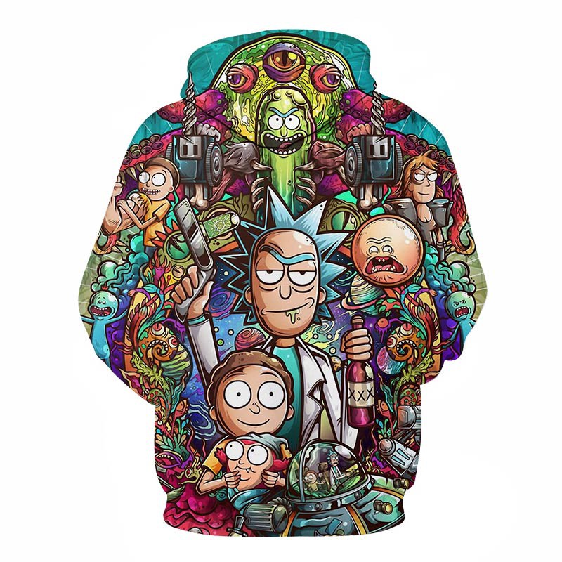 blusa de frio rick and morty