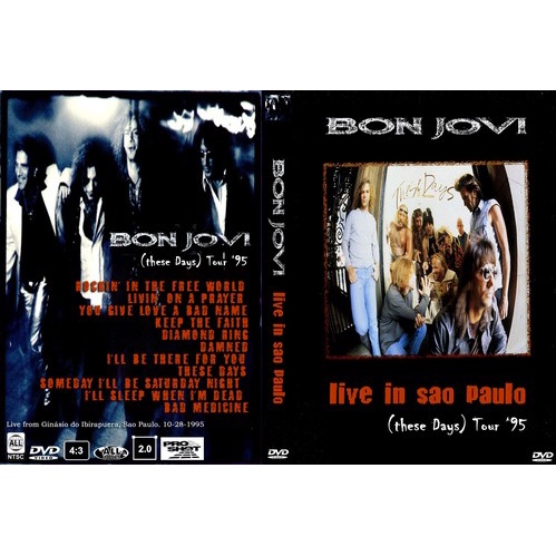 Bon Jovi - DVDr + CDr São Paulo 1995 (THESE DAYS TOUR)