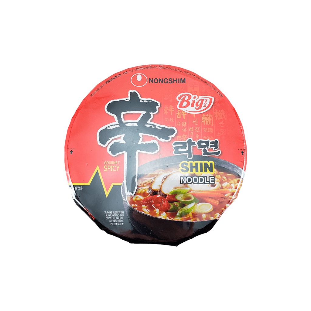 Lamen Coreano Nongshim Shin Ramyun Big Bowl 114g | Shopee Brasil