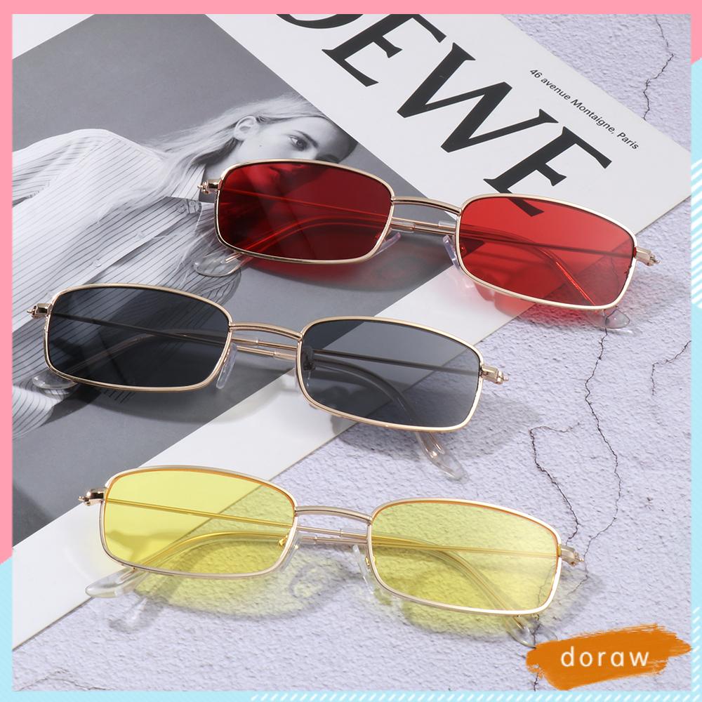 Óculos De Sol Retângulo Vintage DORA UV400 em Oferta na Shopee