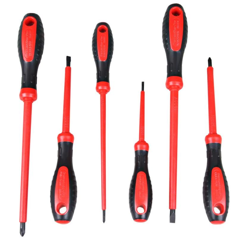Jogo de Chaves Fenda e Phillips Isolada IEC VDE para Eletricista com 6 Peças TRAMONTINA em Oferta na Shopee